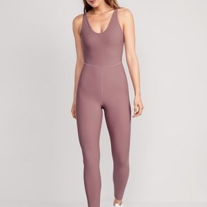 Active wear one piece jumpsuit